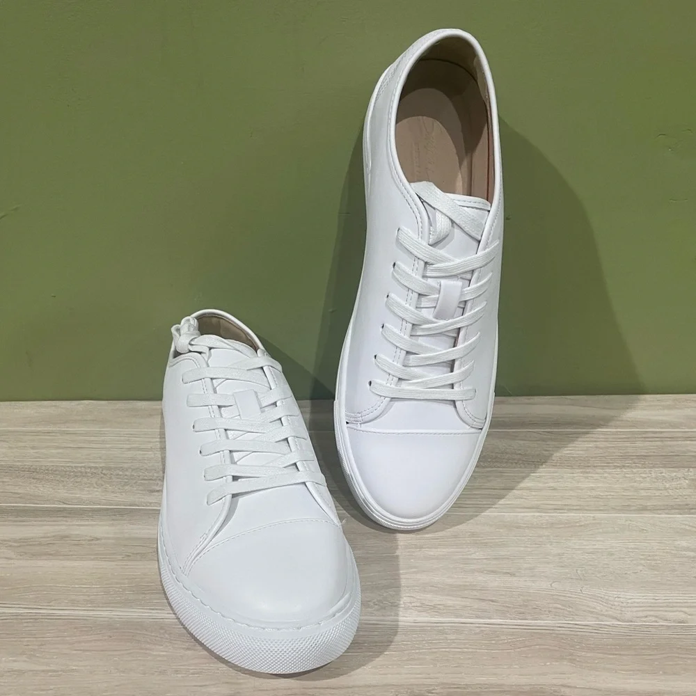 Santino Luciano Classic White Men's Sneakers Casual - Picture 1 of 5
